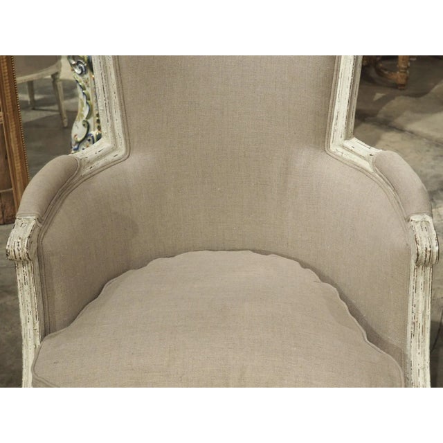 1900 - 1909 Pair of Antique French Painted Directoire Style Armchairs, Circa 1900 For Sale - Image 5 of 12