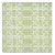 Schumacher Ziz Embroidery Fabric in Green For Sale