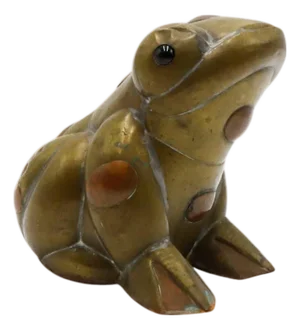 1970s Petite Frog made in Copper and Brass