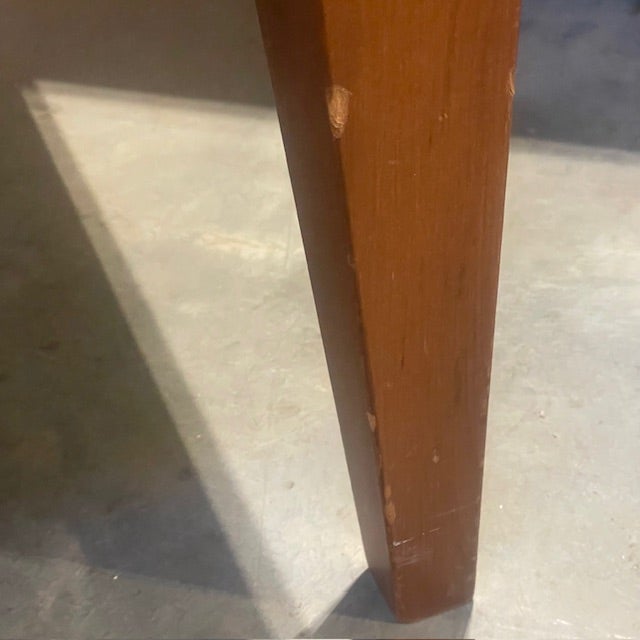 Vintage S. Bent & Bros Square Brown Wooden Coffee Table W/ Single Drawer For Sale - Image 9 of 14