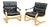 Leather Lounge Chairs attributed to Åke Fribytter for Nelo Kroken, 1960s, Set of 2 For Sale