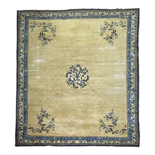 Oversize Chinese Shabby Chic Peking Rug For Sale