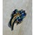 Vintage Coro Enamel Iris Brooch For Sale - Image 4 of 12