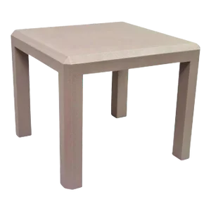 Late 20th Century Karl Springer Style Pink Purple Faux Shagreen Faux Sharkskin Parsons Side Table