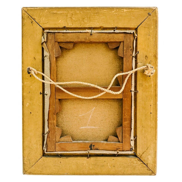 Green Antique 20th Century French Barbizon Style Original Oil Painting on Canvas, Signed For Sale - Image 8 of 10