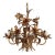 Italian Gilt Tôle Chandelier For Sale