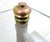 Mid-Century French Glass Top Faux Bamboo Wood and Brass Side Table Attributed to Maison Baguès For Sale - Image 11 of 18