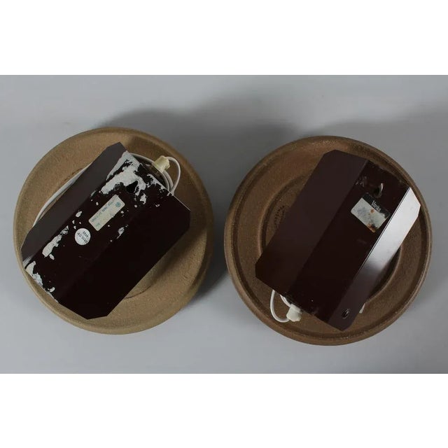 Mid-Century Danish Ceramic Wall Sconces by Poul Brandborg for Søholm, 1960s, Set of 2 For Sale - Image 4 of 9
