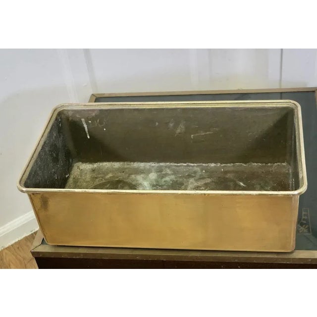 Antique Brass Planter, 1890s For Sale - Image 5 of 7
