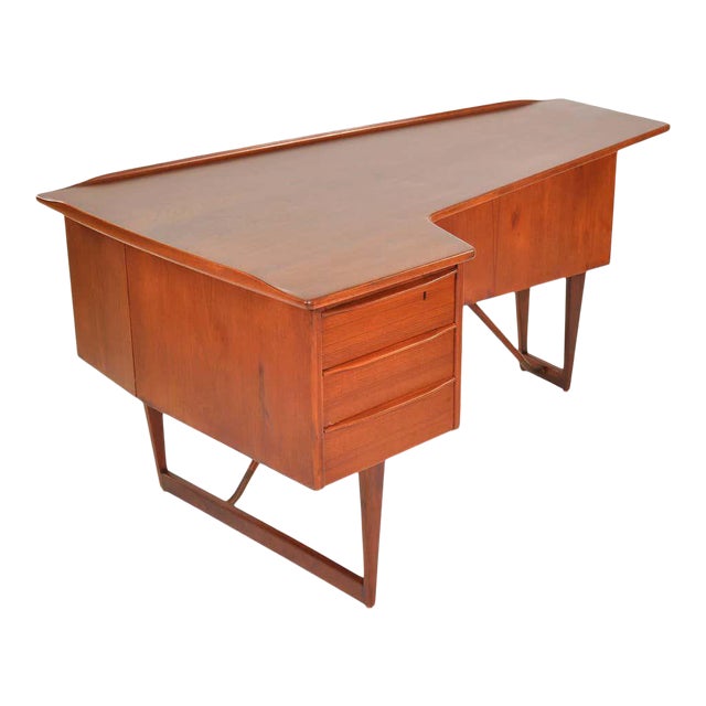 Peter Lovig Teak Boomerang Desk Chairish