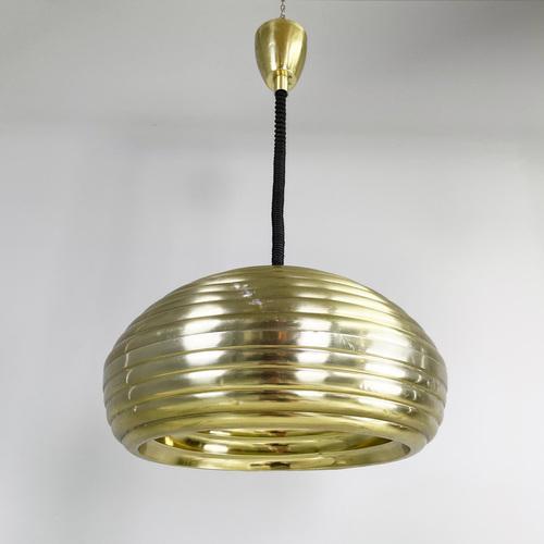 Black Mid-Century Italian Gold Hanging Light by Castiglioni for Flos, 1960s For Sale - Image 8 of 18