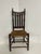 American 19th Century Antique Elm Slat Back Rush Seat Side Chair For Sale - Image 3 of 5