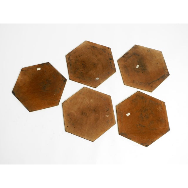 Brutalist Aluminum and Brass Coasters by David Marshall, 1970s, Set of 5 For Sale - Image 17 of 18