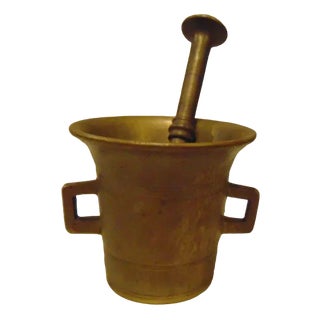 Pre-War Bronze Mortar, 1890s For Sale