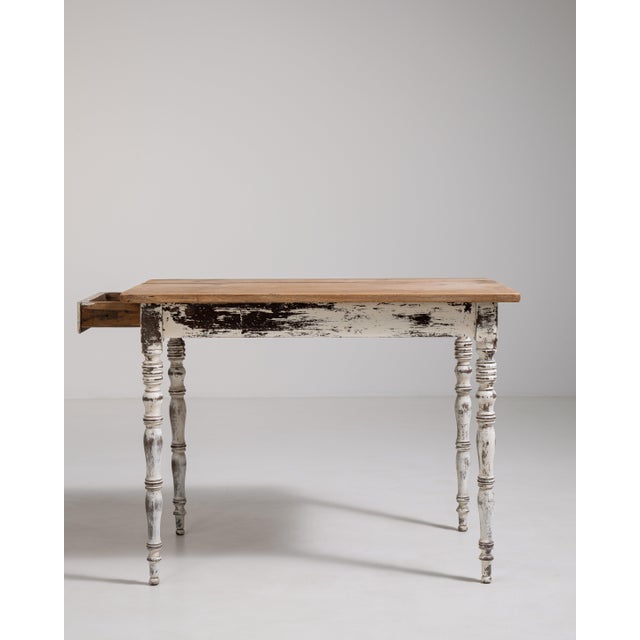 French Table with Single Drawer For Sale - Image 4 of 16