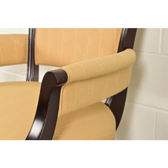 Barbara Barry for Baker Furniture Modern Regency Mahogany Dining Chairs, Set of Eight For Sale - Image 9 of 14