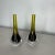 Pair of stunning bud vases by Antonio da Ros, Murano Italy. Polished bases. Both are in exceptional condition. Olive...