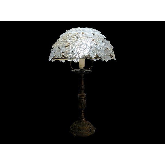 Murano Glass Table Lamp in the style of Barovier and Toso Style, 1960s For Sale - Image 6 of 12
