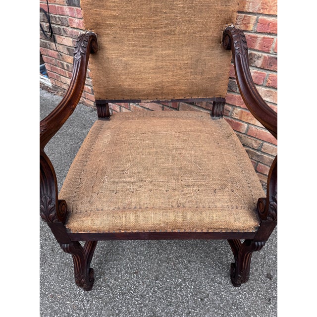 French Louis XIII Armchair Ready for Your Fabric For Sale - Image 12 of 12