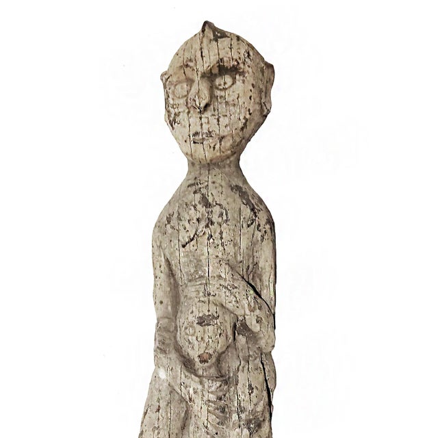 Dayak "Man and Child" Ironwood Sculpture, Indonesia, Early 20th Century For Sale - Image 15 of 17