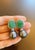 Bochic "Capri" Vintage Tahiti South Sea Pearl & Emerald Earrings 18K Gold & Silver For Sale - Image 18 of 18