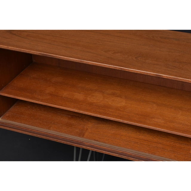 1950s Danish Modern Teak Display Console by Ib Kofod-Larsen Finished Back For Sale - Image 12 of 13