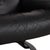 Dark Grey Leather Stressless Sunrise Recliner with Manual Function For Sale - Image 9 of 18