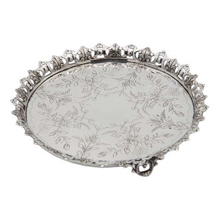Circular Silver Ticket Box Saver For Sale