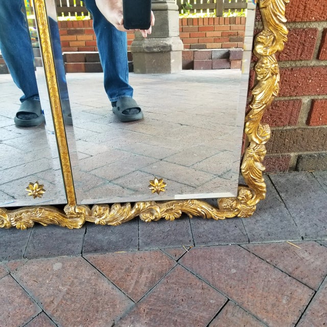 1930s Venetian 3 Mirrored Panels Framed For Sale - Image 11 of 13
