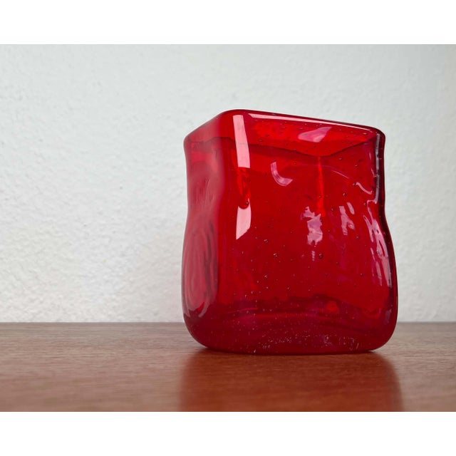 Mid-Century Modern Scandinavian Glass Vase, 1960s For Sale - Image 4 of 16