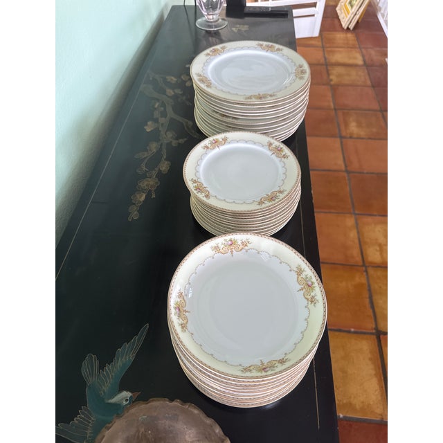 Mid 20th Century Meito Japanese Vintage Hand-Painted China - 33pcs For Sale - Image 13 of 18