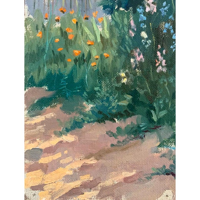 1960s Original Impressionism Oil Painting: Spring Landscape, Ukrainian Artist (1961) 38-28 For Sale - Image 5 of 6