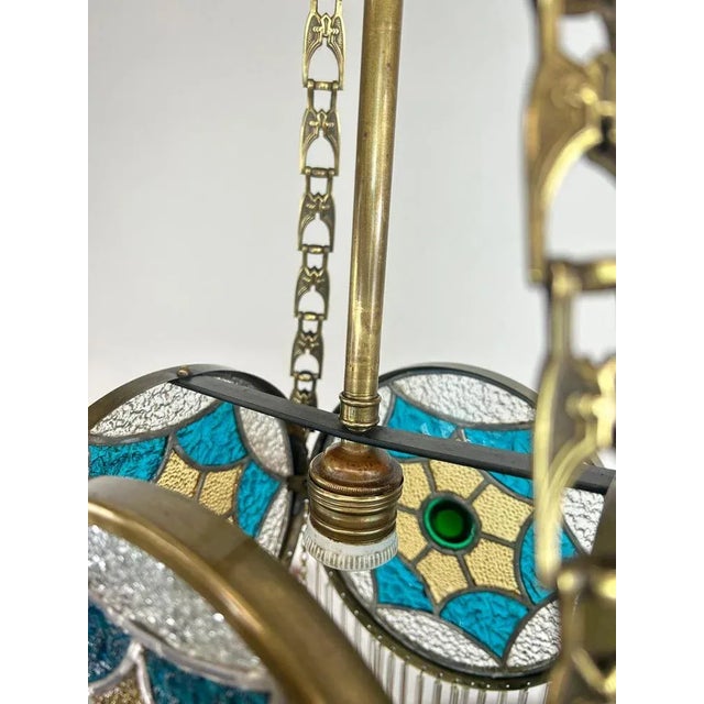 Jugendstil Hanging Lamp, 1890s For Sale - Image 10 of 11