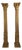 Carved and Gilded Wooden Columns with Figural Bases, 1920, Set of 2 For Sale
