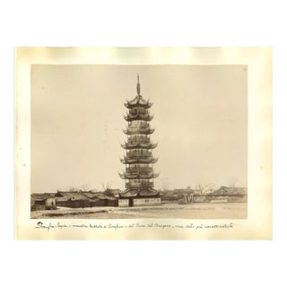 Unknown, Ancient Views of Shanghai, Albumen Prints, 1890s, Set of 4 For Sale