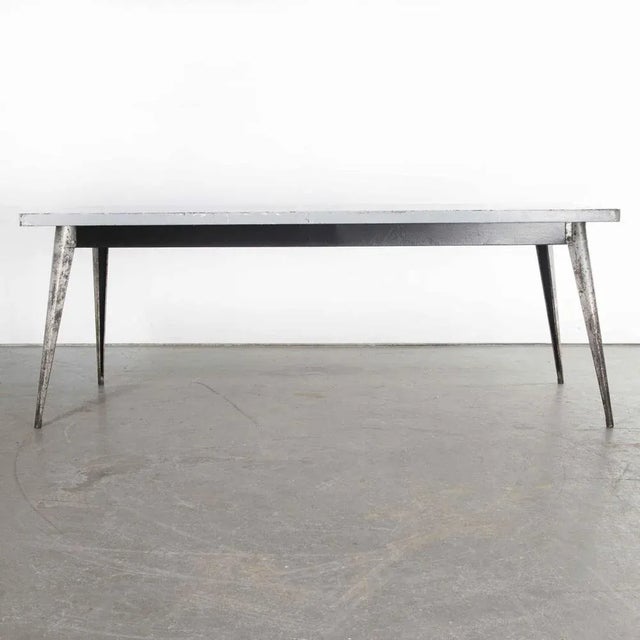 French Rectangular T55 Tolix Dining Table, 1960s For Sale - Image 6 of 8