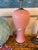 Vintage Art Deco Murano Palm Beach Pink Glass Table Lamps Newly Wired For Sale - Image 11 of 12