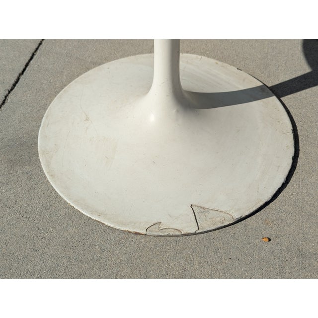 Set of 5 Mid Century Modern Tulip Armless Dining Chairs by Eero Saarinen for Knoll For Sale - Image 10 of 12