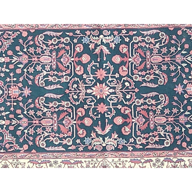 Wool pile very fine Persian Tabriz style rug hand woven in China by a master weaver-