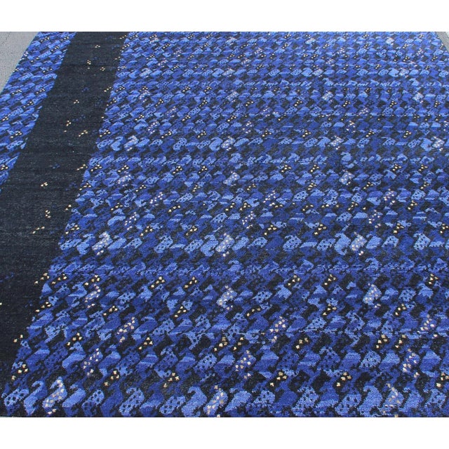 2020s Modern Scandinavian Swedish Geometric Design Rug by Keivan Woven Arts 9'2 X 11'10 For Sale - Image 5 of 10
