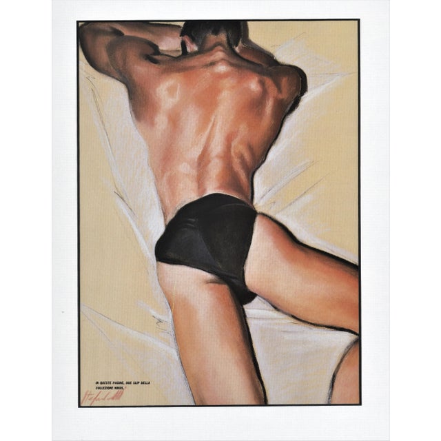 1980s Matted Stefano Canulli's Fashion Print for Men's Briefs For Sale - Image 5 of 5