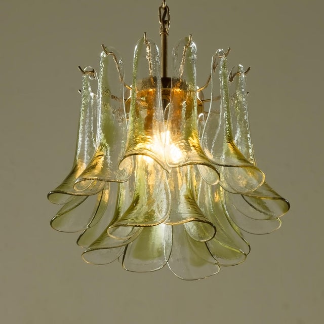 Brass and Murano Glass Chandelier from La Murrina, 1970s For Sale - Image 15 of 15
