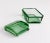 Green 1930s Art Deco Faceted Glass Box For Sale - Image 8 of 9