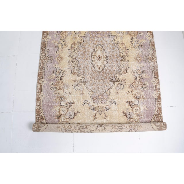 1960s Authentic Hand-Woven Turkish Rug For Sale - Image 4 of 10