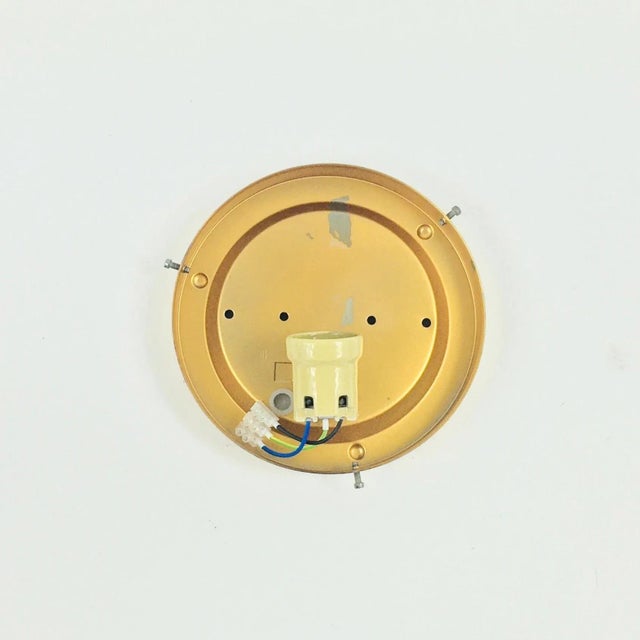 Mid-Century Amber Bubble Glass Flush Mount attributed to Helena Tynell for Limburg, 1960s For Sale - Image 9 of 10