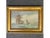 Object: Framed oil painting Period & Style: Early 20th century Features: - Gilded profile frame - Maritime painting with...