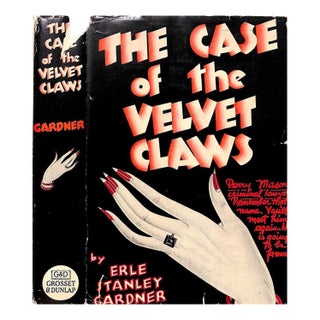 "The Case of the Velvet Claws" 1933 Gardner, Erle Stanley For Sale