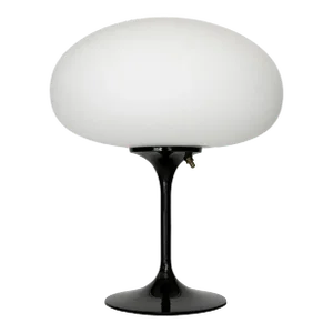 Tall Stemlite Table Lamp by Designline in Gloss Black - Mid Century Retro Style