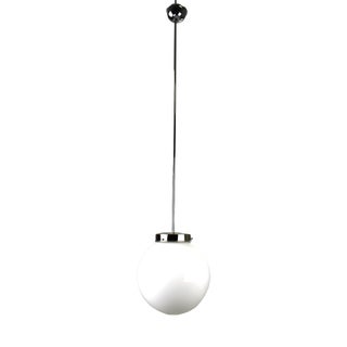 Bauhaus Opal Glass Ball Light, 1930s For Sale