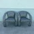 Postmodern Postmodern Silver and Black Leopard Print Lounge Chairs - A Pair For Sale - Image 3 of 9